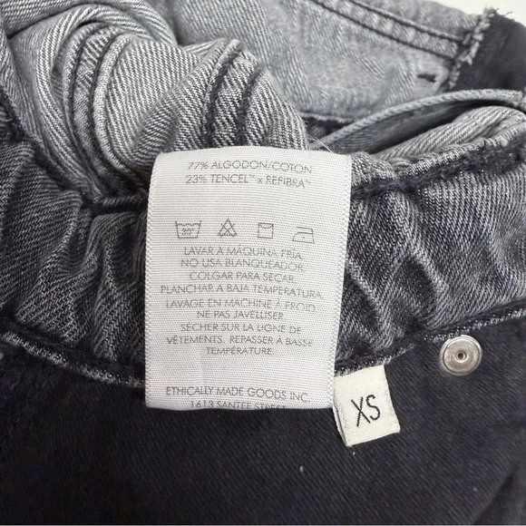 Etica Grey Denim Shirt Dress long sleeves size XS - Picture 9 of 11